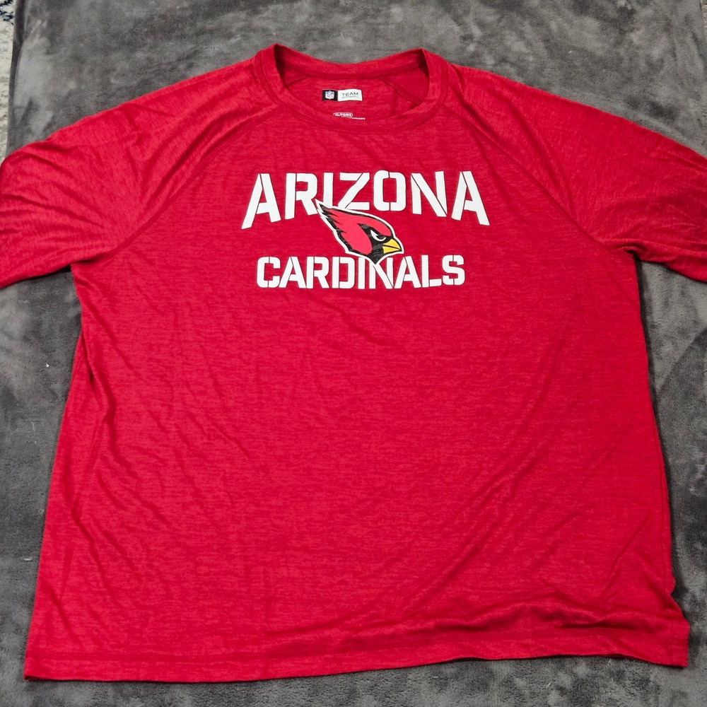 Arizona Cardinals NFL‎ Team Apparel Red T Shirt Mens XL Extra Large